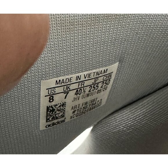 Adidas Womens Silver Metallic Slide Sandals Size 8 - Picture 3 of 8